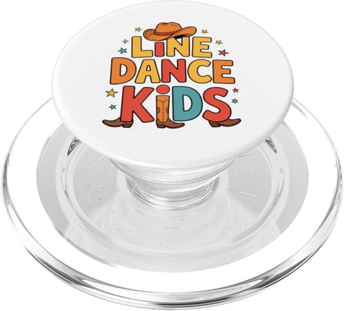 Line Dance Kinder fröhliche Kinder tanzen PopSockets PopGrip für MagSafe Line Dance Kinder fröhliche Kinder tanzen PopSockets PopGrip für MagSafe von Linedance Fröhliche Line Dance Designs für Kinder
