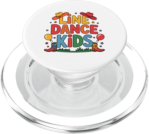 Line Dance Kinder fröhliche Kinder tanzen PopSockets PopGrip für MagSafe Line Dance Kinder fröhliche Kinder tanzen PopSockets PopGrip für MagSafe von Linedance Fröhliche Line Dance Designs für Kinder