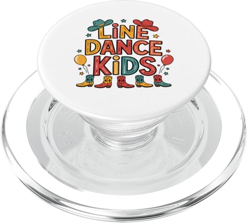 Line Dance Kinder fröhliche Kinder tanzen PopSockets PopGrip für MagSafe Line Dance Kinder fröhliche Kinder tanzen PopSockets PopGrip für MagSafe von Linedance Fröhliche Line Dance Designs für Kinder