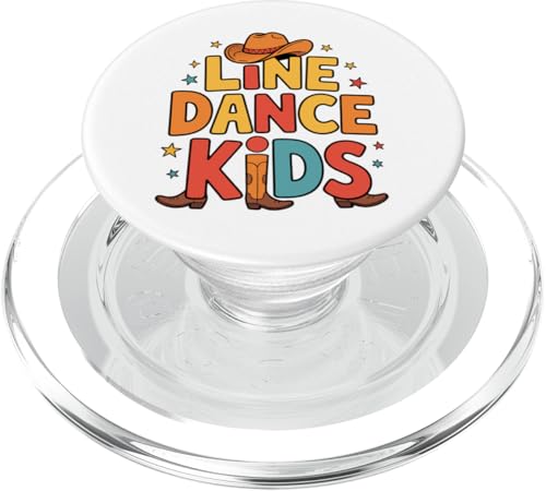 Line Dance Kinder fröhliche Kinder tanzen PopSockets PopGrip für MagSafe Line Dance Kinder fröhliche Kinder tanzen PopSockets PopGrip für MagSafe von Linedance Fröhliche Line Dance Designs für Kinder