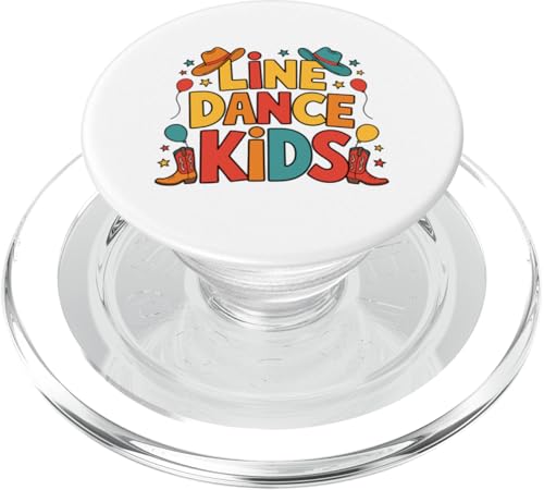 Line Dance Kinder fröhliche Kinder tanzen PopSockets PopGrip für MagSafe Line Dance Kinder fröhliche Kinder tanzen PopSockets PopGrip für MagSafe von Linedance Fröhliche Line Dance Designs für Kinder