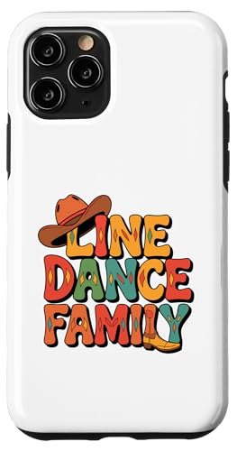 Line Dance Familie tanzende Kinder, Papa und Mama Hülle für iPhone 11 Pro von Linedance Fröhliche Line Dance Designs für alle