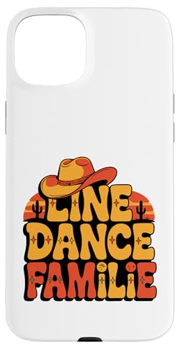 Line Dance Familie tanzende Kinder, Papa und Mama Hülle für iPhone 15 Plus von Linedance Fröhliche Line Dance Designs für alle