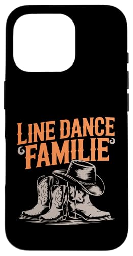 Line Dance Familie tanzende Kinder, Papa und Mama Hülle für iPhone 16 Pro von Linedance Fröhliche Line Dance Designs für alle