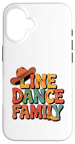 Line Dance Familie tanzende Kinder, Papa und Mama Hülle für iPhone 16 von Linedance Fröhliche Line Dance Designs für alle