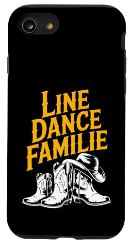 Line Dance Familie tanzende Kinder, Papa und Mama Hülle für iPhone SE (2020) / 7 / 8 von Linedance Fröhliche Line Dance Designs für alle