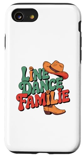 Line Dance Familie tanzende Kinder, Papa und Mama Hülle für iPhone SE (2020) / 7 / 8 von Linedance Fröhliche Line Dance Designs für alle