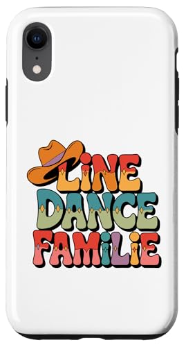 Line Dance Familie tanzende Kinder, Papa und Mama Hülle für iPhone XR von Linedance Fröhliche Line Dance Designs für alle