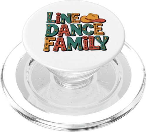 Line Dance Familie tanzende Kinder, Papa und Mama PopSockets PopGrip für MagSafe von Linedance Fröhliche Line Dance Designs für alle