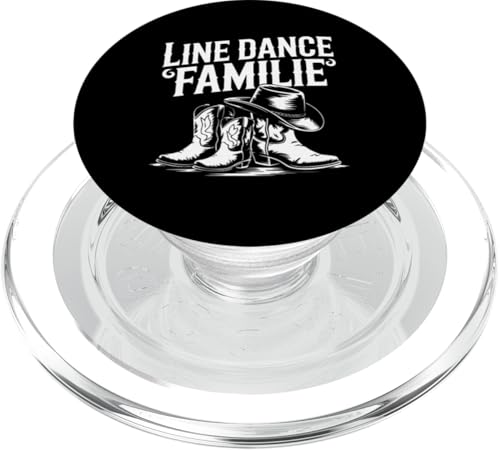 Line Dance Familie tanzende Kinder, Papa und Mama PopSockets PopGrip für MagSafe von Linedance Fröhliche Line Dance Designs für alle