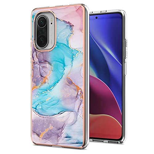 Liner Hülle für Xiaomi Poco F3/Xiaomi Mi 11i 5G, Bunte Muster Ultra Dünn Glänzend Weich Silikon TPU Stoßfest Handyhülle Cover Flexibel Handytasche Schutzhülle für Xiaomi Poco F3 - Marmorblau Liner Hülle für Xiaomi Poco F3/Xiaomi Mi 11i 5G, Bunte Muster Ultra Dünn Glänzend Weich Silikon TPU Stoßfest Handyhülle Cover Flexibel Handytasche Schutzhülle für Xiaomi Poco F3 - Marmorblau von Liner