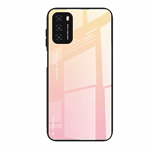 Liner Hülle für Xiaomi Redmi 9T, Ultradünne Hochwertigem Gehärtetem Glas Zurück & Weich Silikon TPU Rahmen Handyhülle Farbverlauf Farbe Case Stoßfest Schutzhülle, Rosa Liner Hülle für Xiaomi Redmi 9T, Ultradünne Hochwertigem Gehärtetem Glas Zurück & Weich Silikon TPU Rahmen Handyhülle Farbverlauf Farbe Case Stoßfest Schutzhülle, Rosa von Liner
