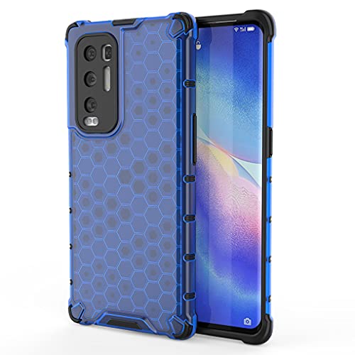 Liner Schutzhülle für Oppo Find X3 Neo, Schutzhülle aus weichem TPU-Gummi, stoßfest, Silikon [Verstärkung der Version mit Vier Winkel] [Schutz der Kamera] – Blau von Liner