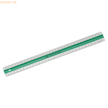 10 x Linex Lineal Super 30 cm mit Anti-Rutsch-Funktion grün von Linex