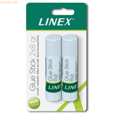 12 x Linex Klebestift 8g VE=2 Stück von Linex