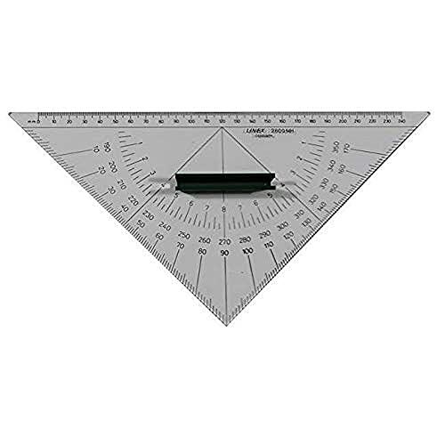 Linex 2800MH Nautischer Winkelmesser, Navigation Kursdreieck, 28 cm mit Griff, Längenmaßskala 240mm von Linex