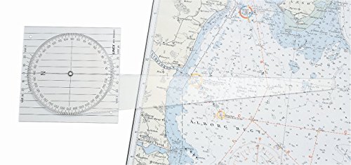 Linex 2810 Nautischer Plotter, Kurslineal zur Navigation auf Seekarten, Nautischer Plotter, drehbare Mittelrose von Linex