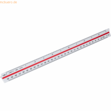 Linex Dreikantmaßstab 311 30cm weiß von Linex