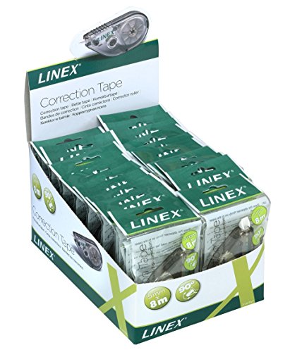 Linex Korrekturroller, Korrektur-Maus, drehbare Spitze zum seitlichen Abrollen, Maße Korrektur-Band: 8mx5mm, 24 Stück Linex Korrekturroller, Korrektur-Maus, drehbare Spitze zum seitlichen Abrollen, Maße Korrektur-Band: 8mx5mm, 24 Stück von Linex