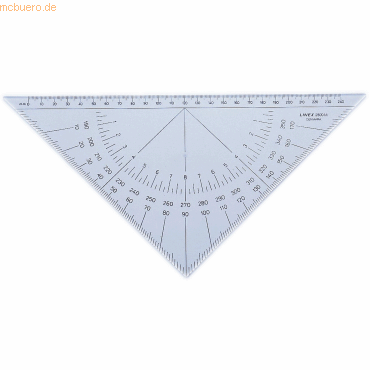 Linex Nautischer Winkelmesser 2800M 28cm transparent von Linex