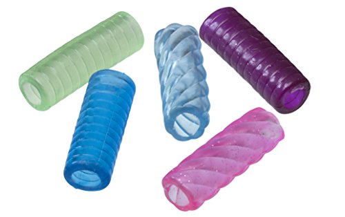 Linex Schreiblern-Hilfe, farblich sortiert, PVC-frei, Stiftverdicker aus weichem Kunststoff, 25 Stück im Beutel von Linex