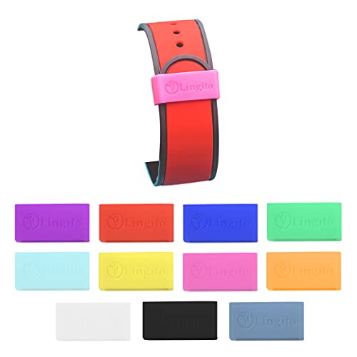Magic Band Protectors | Mehrfarbige Smartwatch-Sicherheitsbänder | Hergestellt für Fitbit Charge, Charge HR, Garmin Vivofit, Disney Magic Band 2.0 und mehr (11 Stück), 11 Stück Smart-Watch-Sicherheitsbänder, 11 Count (Pack of 1), 11 Stück Smart-Watch-Sicherheitsbänder von Lingito