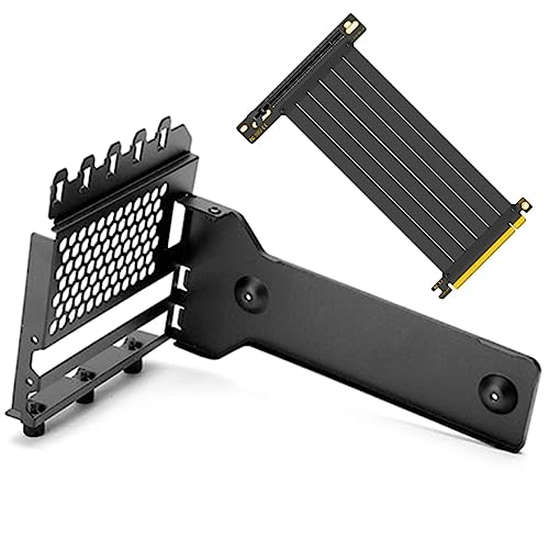 Lingshi Verlängerungskabel V-GPUKT 3.0, vertikal, 180 bis 90 Grad, vertikale Halterung für Grafikkarte, PCI-E 3.0 x 16 Kabel für RTX3060 2080 2060 von Lingshi
