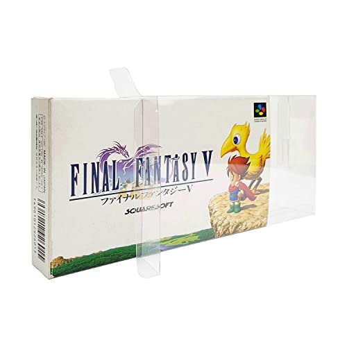 Link-e : 10 X Kunststoff Schutzhulle fur Spielbox Kompatibel mit NINTENDO Super Famicom Konsole von Link-e