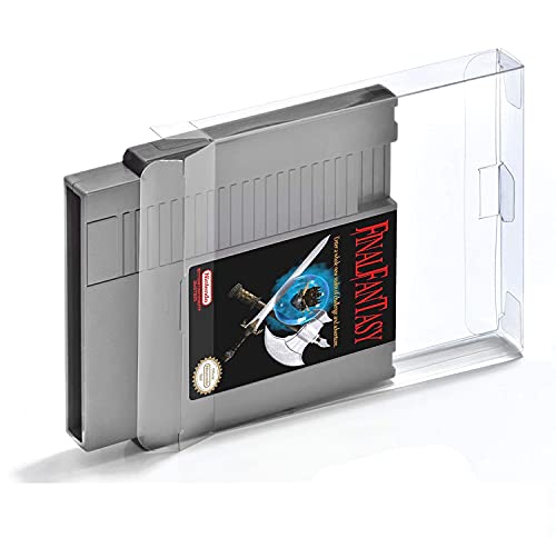 Link-e : 10 X Transparente Kunststoff Schutzhulle Kompatibel mit Nintendo NES Spielkassette von Link-e