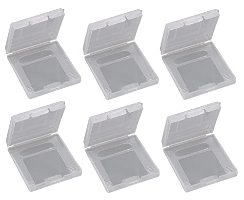 Link-e : 6 X Ersatzhulle, Transparente Schutzbox Kompatibel mit Spielekassetten auf Nintendo Gameboy, Color oder Pocket Console von Link-e