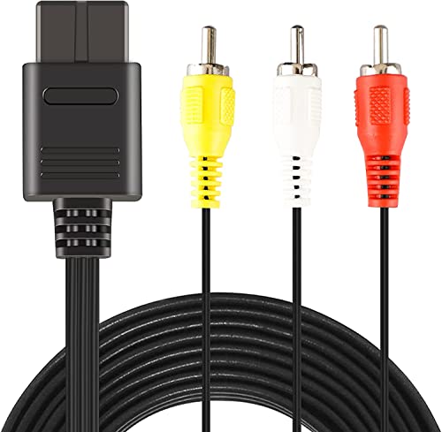 Link-e : RCA Audio Video AV Composite Kabel Kompatibel Mit Nintendo 64, Super Nintendo Und Gamecube Konsolen (N64, SNES, GC) von Link-e