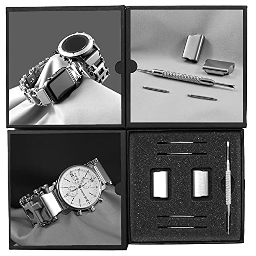Link Edelstahl-Verbindungsadapter Kompatibel mit Leatherman-Laufflächenuhr Tread LT Lug Größe 22mm von Link