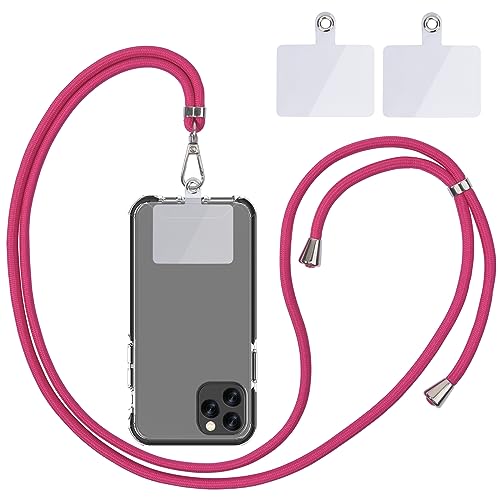 Handykette Universal, Handy Lanyard, Universelles Handy um den Hals h?ngend mit Pad Handy Lanyard, verstellbar und abnehmbar. (Rosenrot)¡" von Linkbro