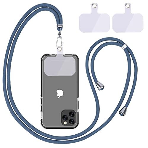 Linkbro Handykette Universal, Handy Lanyard, Universelles Handy um den Hals hängend mit Pad Handy Lanyard, verstellbar und abnehmbar. (Blau) von Linkbro