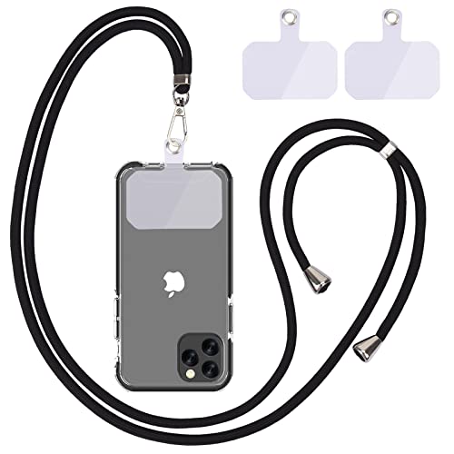 Linkbro Handykette universal，Mobile Phone Chain for Hanging，Zum Umhängen um den Hals Universal-Handy mit Pad Handy-Umhängeband，Einstellbar und abnehmbar.（schwarz） von Linkbro