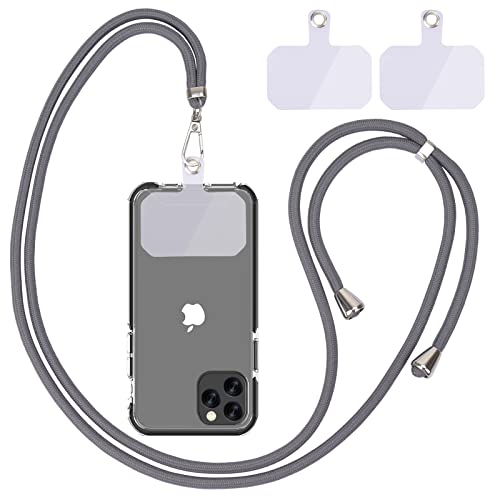 Linkbro Handykette universal£¬Mobile Phone Chain for Hanging£¬Zum Umh?ngen um den Hals Universal-Handy mit Pad Handy-Umh?ngeband£¬Einstellbar und abnehmbar.£¨Grau Blau£©¡" von Linkbro