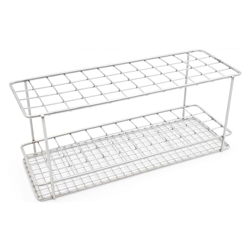 Linker® Reagenzglasgestell aus Edelstahl, rostfrei, elektrochemisch poliert mit 2 von Linker