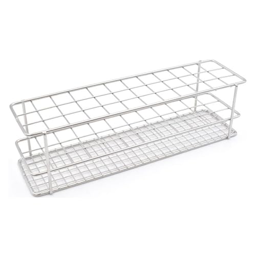 Linker® Reagenzglasgestell aus Edelstahl, rostfrei, elektrochemisch poliert mit 2 von Linker