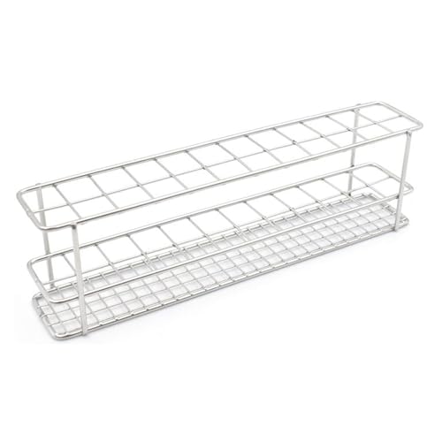 Linker® Reagenzglasgestell aus Edelstahl, rostfrei, elektrochemisch poliert mit 2 von Linker