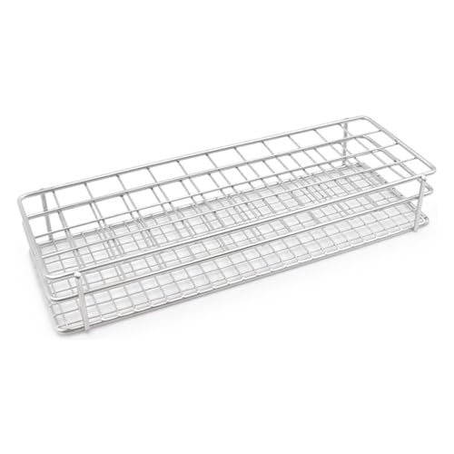 Linker® Reagenzglasgestell mit weißem Plastiküberzug, kurzzeitig bis 150°C beständig mit von Linker