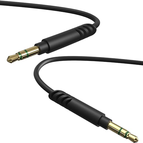 Audiokabel für Anker Soundcore H30i Life Q30 Life Q20i Life Q20 Q45 Space One, Audio-Technica ATH-M50xBT2 ATH-M20xBT ATH-SR5 Kopfhörer, 3,5 mm auf 3,5 mm Ersatz-Aux-Kabel (5 Fuß/1,5 m) von Linkidea