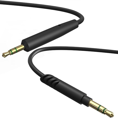 Audiokabel für Denon AH-GC25W, AH-GC25NC, AH-GC30, AH-D1200, AH-GC25 Kopfhörer, 3,5 mm auf 2,5 mm Ersatz-Aux-Kabel (5 Fuß/1,5 m) von Linkidea