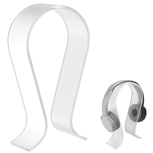 LinkIdea Acryl-Kopfhörer-Ständer, Headset-Ständer, Headset-Halterung, Kopfhörer-Aufhänger, PC-Zubehör, für Sony, Bose, Shure, Jabra, Sennheiser, Beats und mehr On-Ear-Kopfhörer (mattiert) von Linkidea