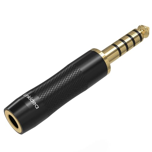 Linkidea 4,4 mm symmetrischer Stecker auf 3,5 mm symmetrischer Kopfhörer-Audio-Adapter, kompatibel mit Sony NW-ZX507 DMP-Z1 NW-ZX300A, FIO M11, Lotoo PAW6000, HIFIMAN R2R2000 Audio-Player, DAP von Linkidea