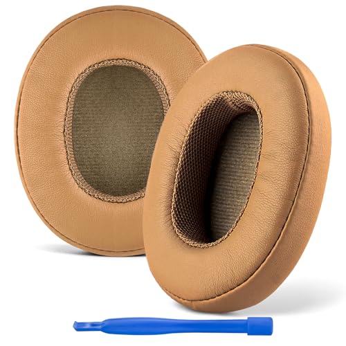 Linkidea Ersatz-Ohrpolster für Skullcandy Crusher Wireless Crusher Evo Crusher ANC Hesh 3 Venue ANC-Kopfhörer. Ohrpolster, Ohrabdeckungen, Headset-Ohrpolster (Proteinleder) (Braun) von Linkidea