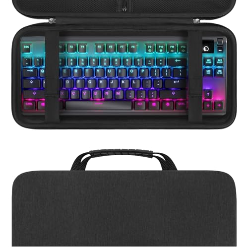 Linkidea Hard Travel Case Kompatibel mit TKL Tenkeyless Wireless/Wired Keyboard, Computer 87 Tasten Tastatur Tragetasche Schutzhülle Aufbewahrungsbox Tasche von Linkidea