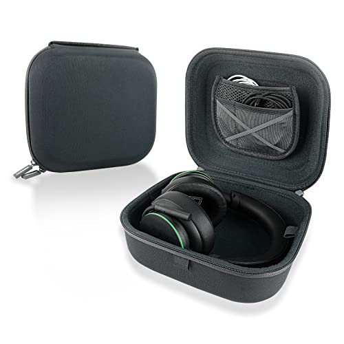 Linkidea Kopfhörer Tragetasche Kompatibel mit Skullcandy SLYR Pro, Sony PS5, Turtle Beach Ear Force Gaming Kopfhörer Schutzhülle Hartschale Reisetasche mit Kabel, Ladegerät Aufbewahrung (Grau) von Linkidea