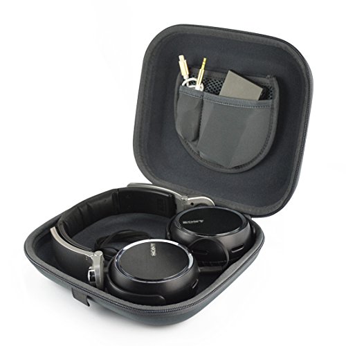 Linkidea Kopfhörer-Tragetasche kompatibel mit Sony WH-1000XM4, WH-1000XM3, WH-CH710N, WH-CH700N, WH-CH520, schützende Hartschalen-Reisetasche mit Kabel, Ladegerät-Aufbewahrung (Grau Y) von Linkidea