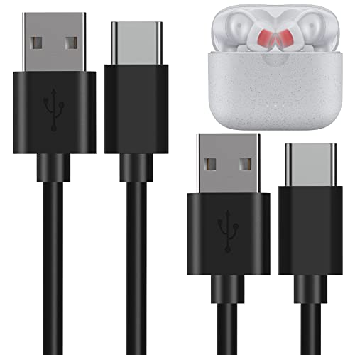 Linkidea Ladekabel kompatibel mit Soundcore Space ONE/ONE Pro/Q45, Life P3, AeroClip, Liberty 5/4, C30i, A30i, P30i, USB auf USB-C Ersatzkabel (120 cm, 2er-Pack) von Linkidea