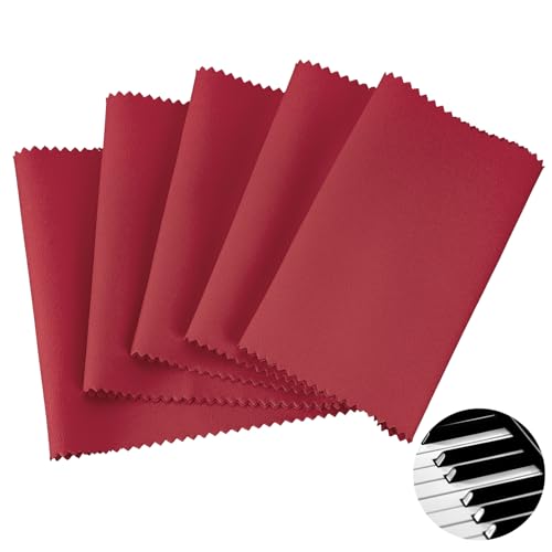 Linkidea Piano Keyboard Anti Dust Key Cover, Anti-Dust Cover Key Cover Cloth für 88 Tasten Acoustic & Digital Piano und Electri1c Keyboard (Rot) von Linkidea